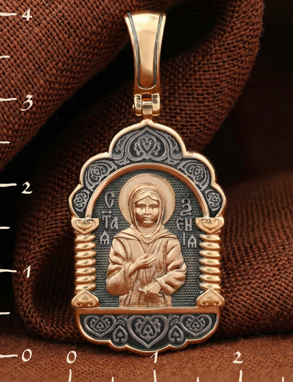 Образок из золота 585 пробы