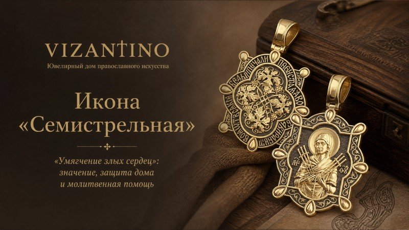 Икона «Семистрельная» («Умягчение злых сердец»): значение, защита дома и молитвенная помощь