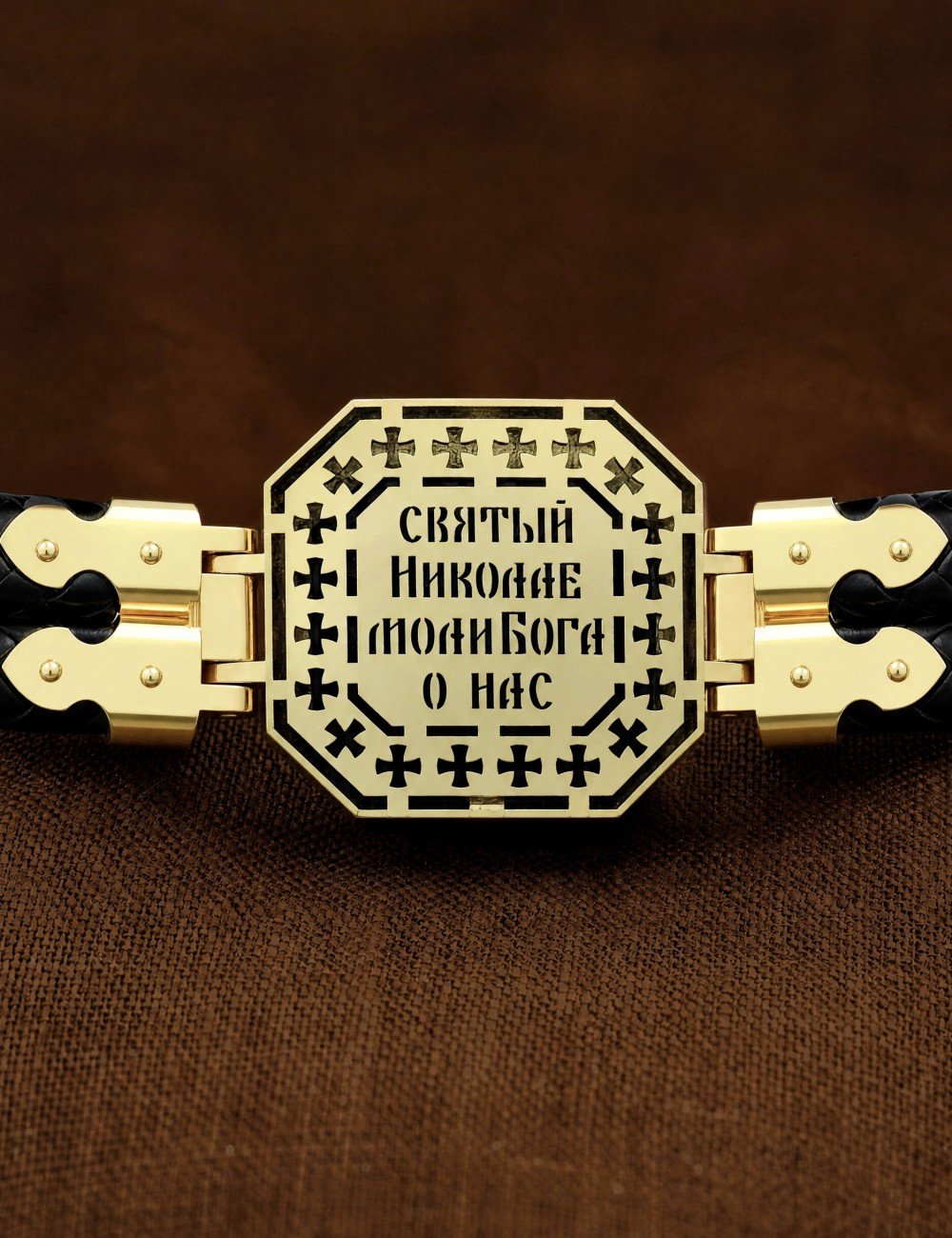 Браслет с золотом 585 пробы и ониксом