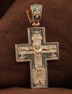 Крест из золота 585 пробы