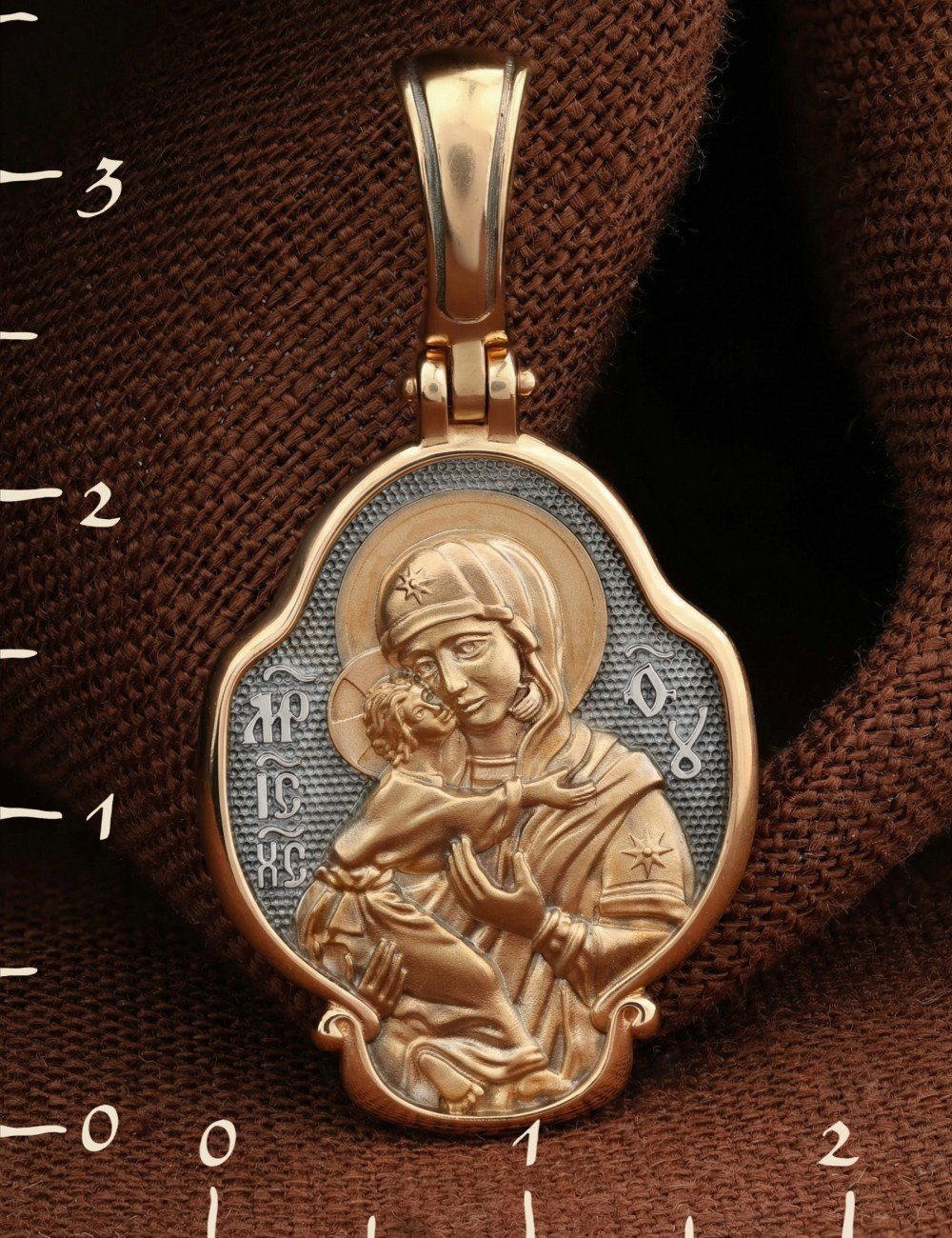 Образок из золота 585 пробы