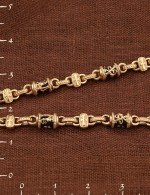 Цепь из золота 585 пробы с ониксом