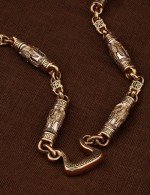 Цепь из золота 585 пробы с эмалью