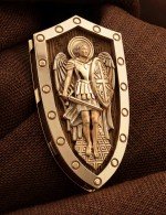 Образок из золота 585 пробы с деревом груши