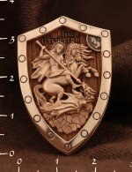 Образок из золота 585 пробы с деревом груши