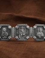 Браслет с золотом 585 пробы