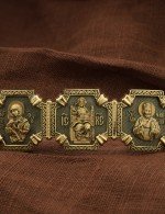 Браслет с золотом 585 пробы
