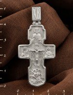 Крест из белого золота 585 пробы