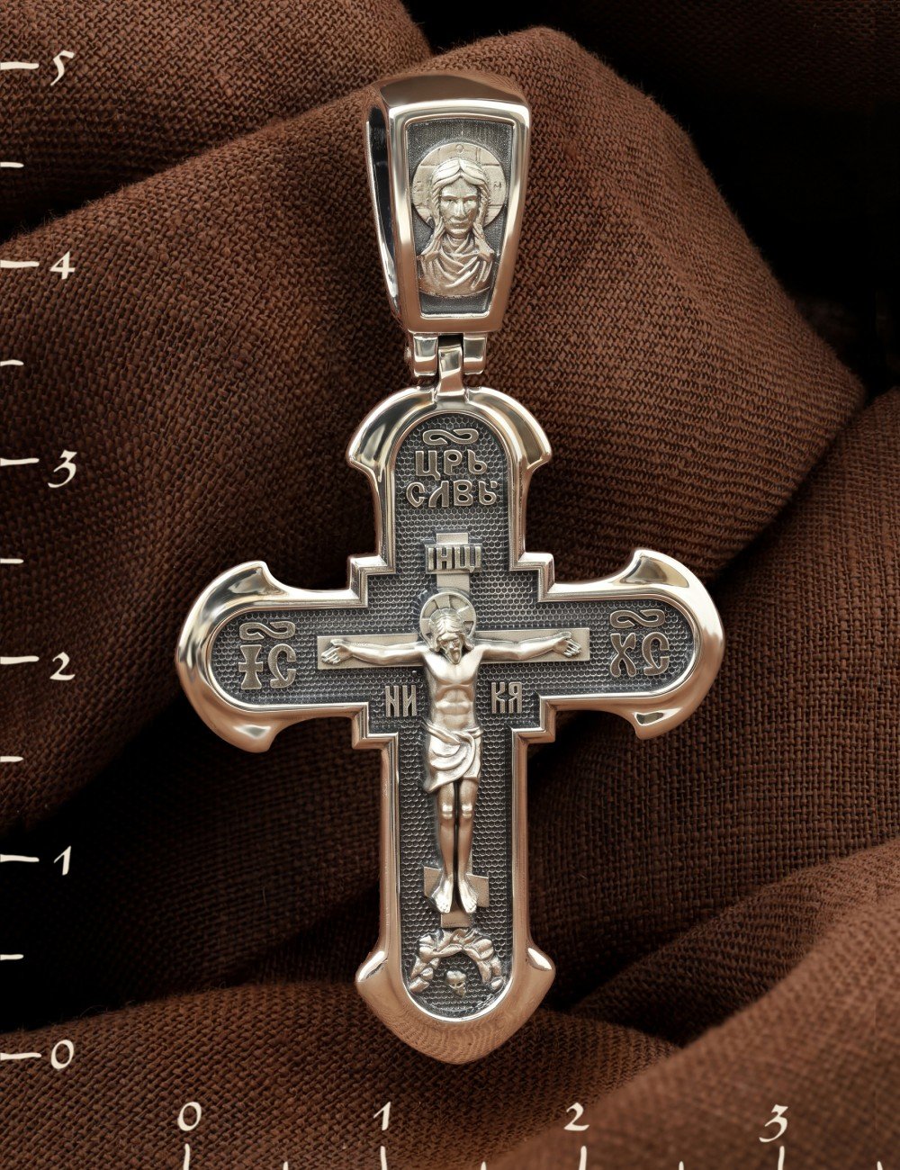 Крест из серебра 925 пробы