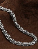 Цепь из белого золота 585 пробы