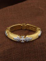 Кольцо из лимонного золота 585 пробы с бриллиантами