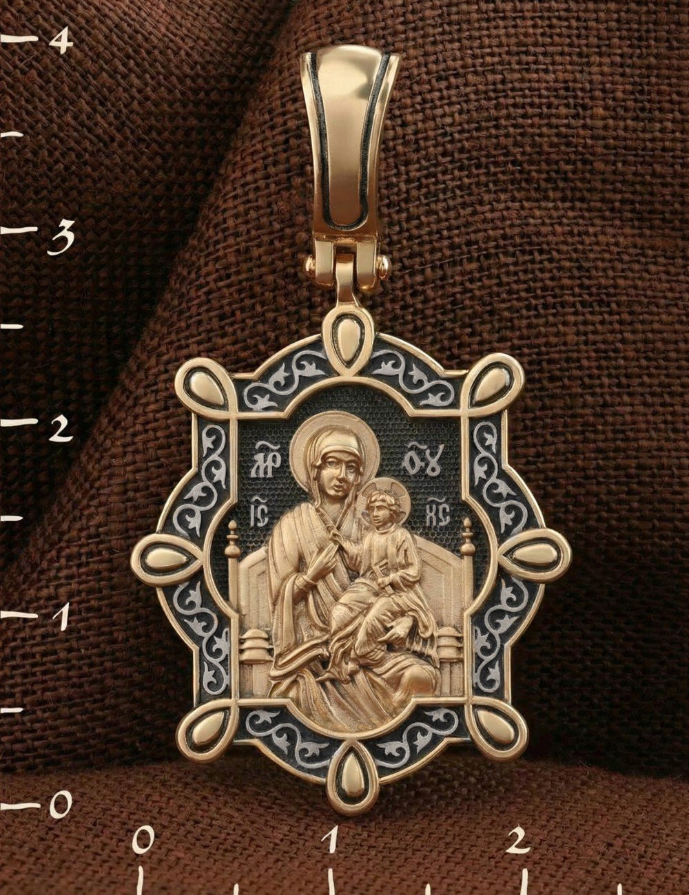 Образок из золота 585 пробы
