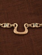 Цепь из золота 585 пробы с эмалью