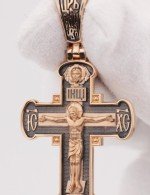 Крест из золота 585 пробы