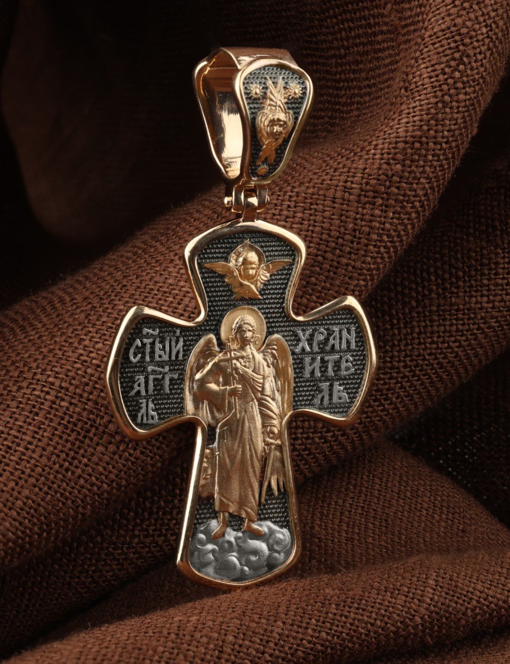 Крест из золота 585 пробы