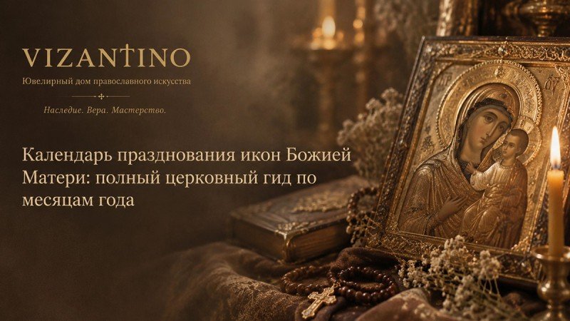 Календарь празднования икон Божией Матери: полный церковный гид по месяцам года