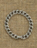 Браслет из серебра 925 пробы с рубином