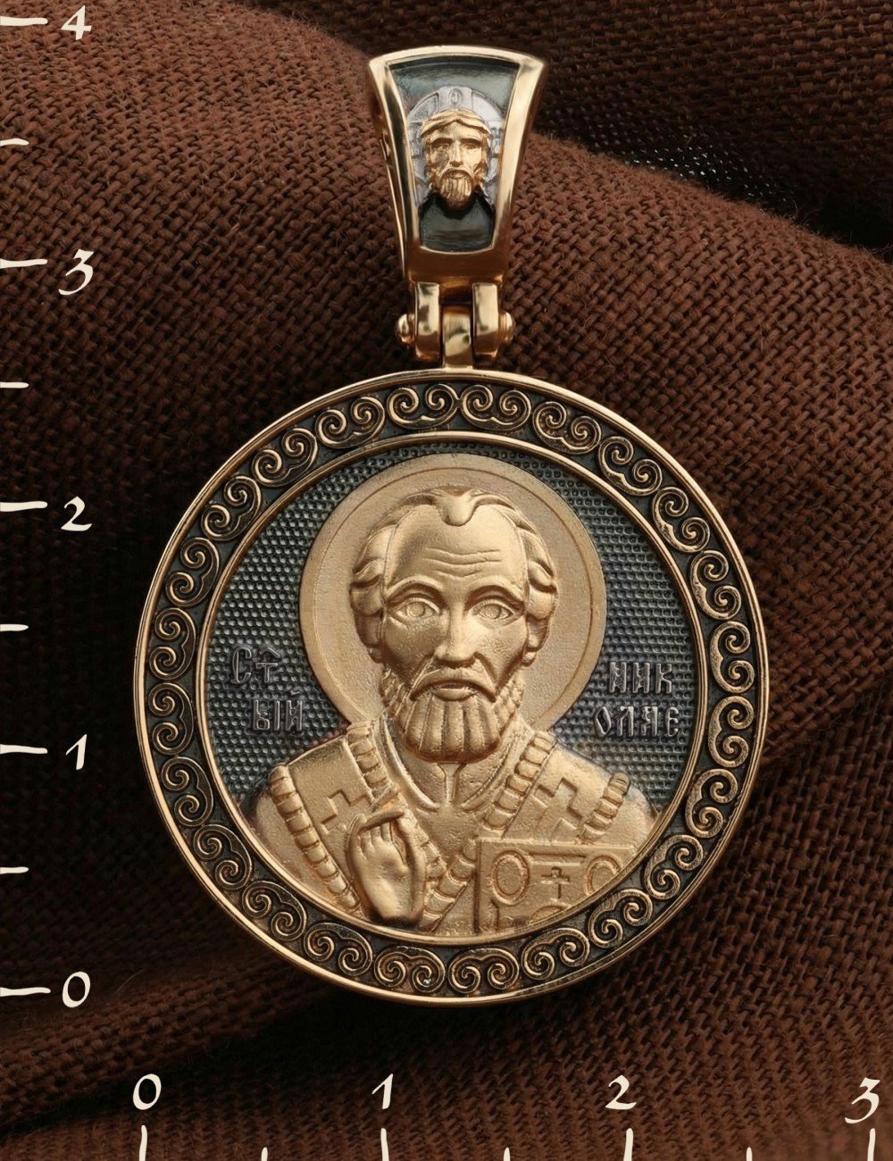 Образок из золота 585 пробы