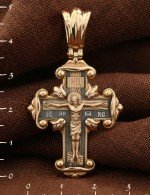 Крест из золота 585 пробы