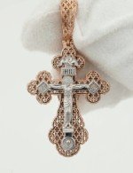 Крест из золота 585 пробы