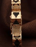 Крест из золота 585 пробы с эбеновым деревом