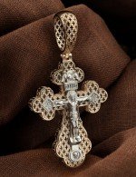 Крест из золота 585 пробы