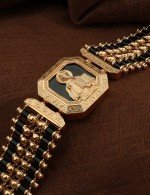 Браслет из золота 585 пробы с ониксом
