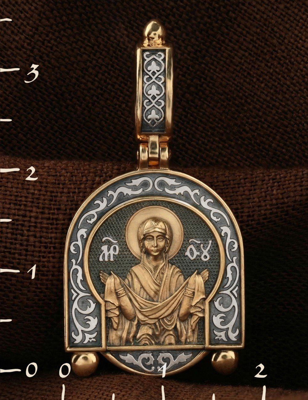 Образок из золота 585 пробы