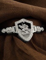 Браслет с золотом 585 пробы и ониксом