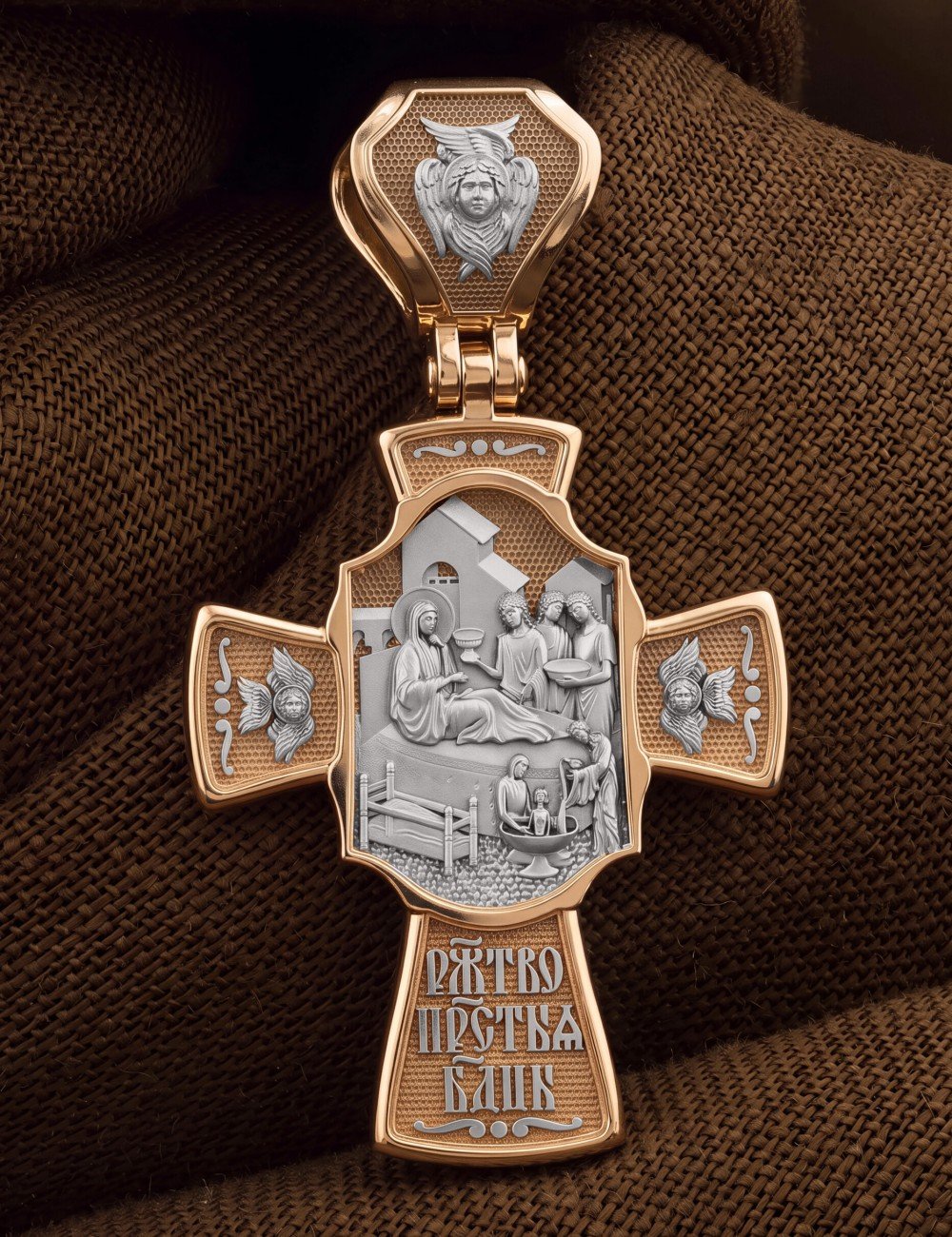 Крест из золота 585 пробы