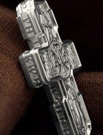 Крест из белого золота 585 пробы