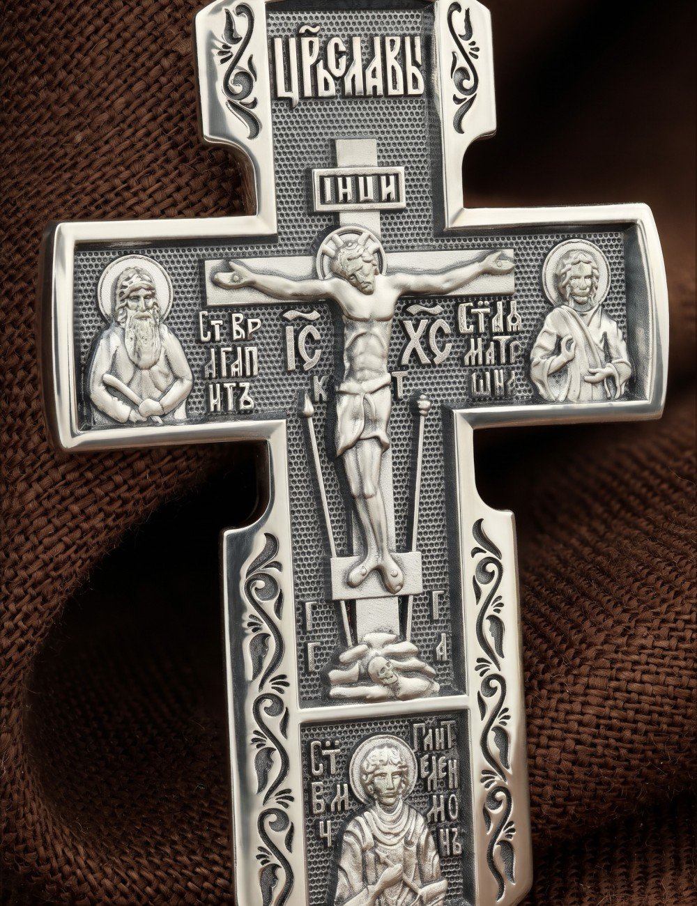 Крест из серебра 925 пробы