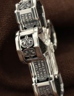 Крест из серебра 925 пробы с эбеновым деревом