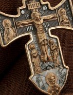 Крест из золота 585 пробы