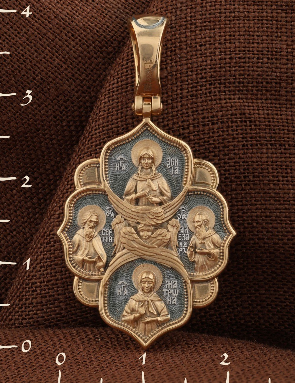 Образок из золота 585 пробы