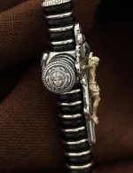 Крест из серебра 925 пробы и золота 585 пробы с ониксом
