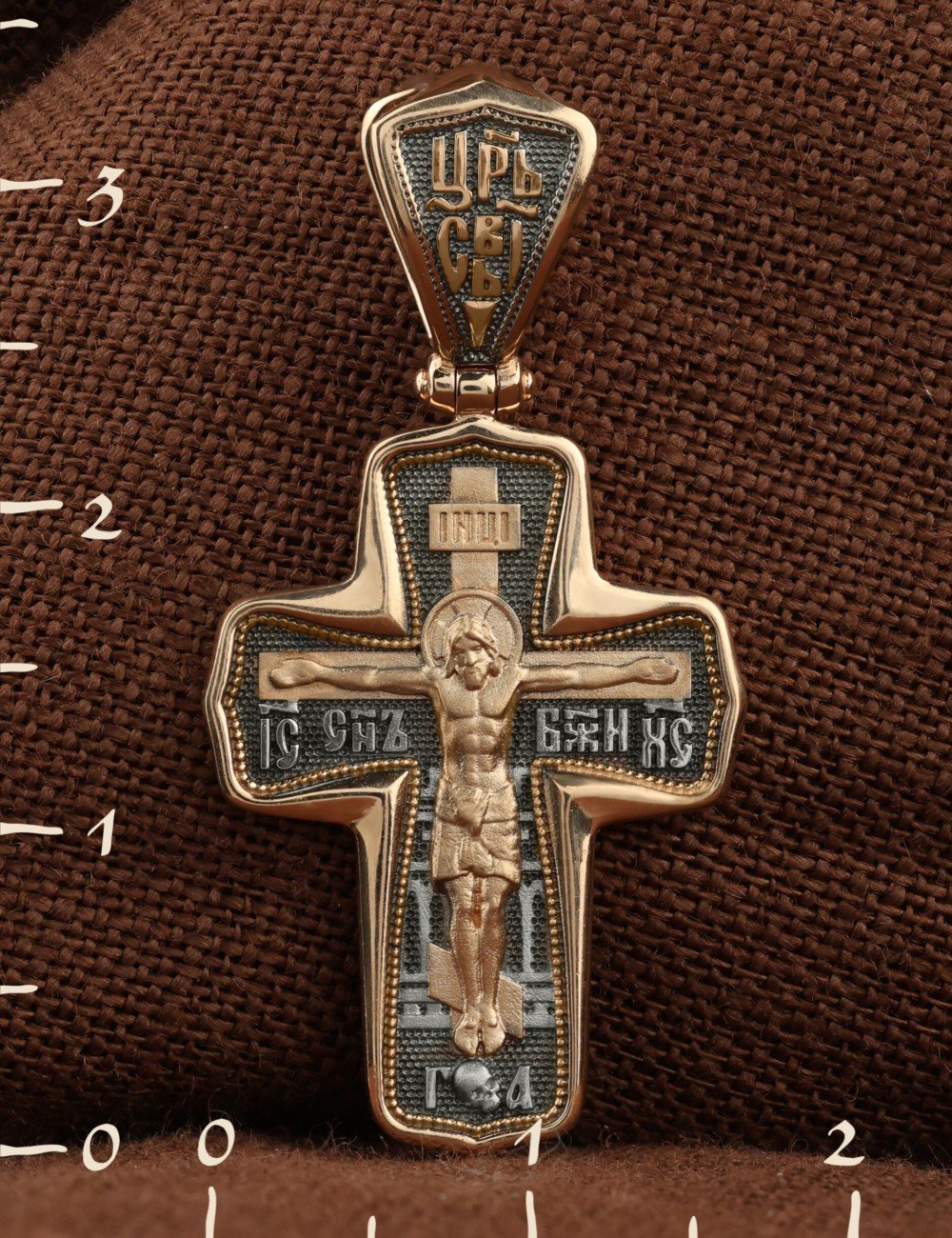 Крест из золота 585 пробы