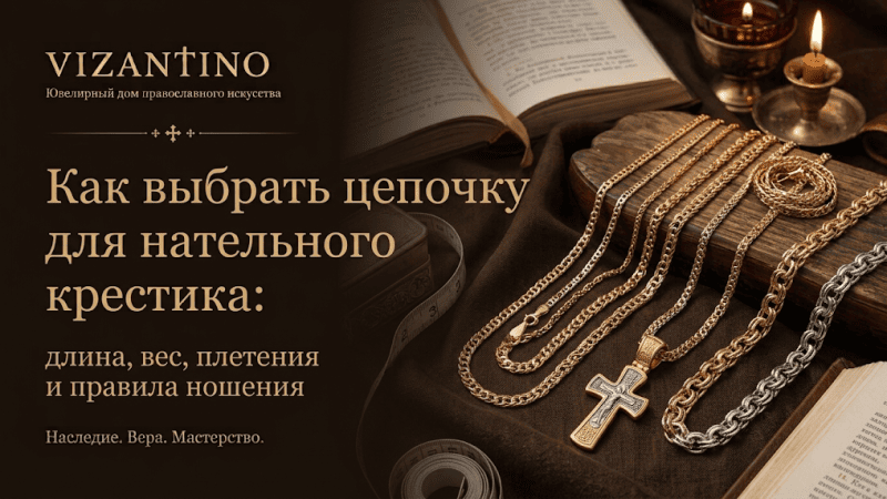 Как выбрать цепочку для нательного крестика: длина, вес, плетения и правила ношения