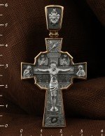 Крест из золота 585 пробы