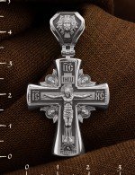 Крест из белого золота 585 пробы