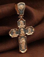 Крест из золота 585 пробы