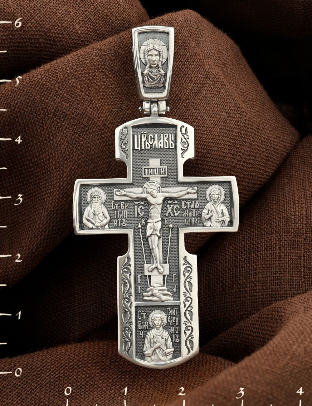 Крест из серебра 925 пробы