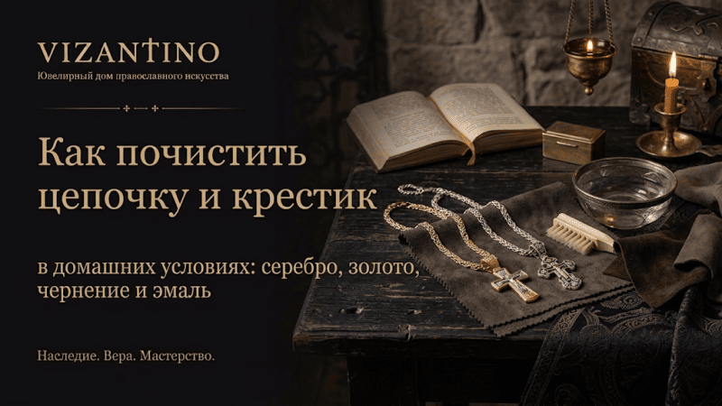 Как почистить цепочку и крестик в домашних условиях: серебро, золото, чернение и эмаль