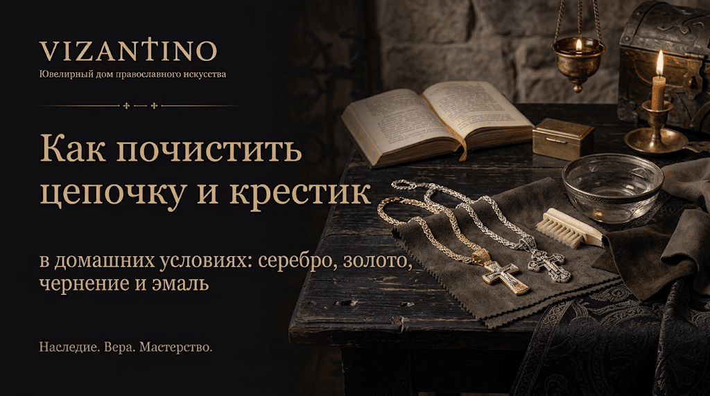 Как почистить цепочку и крестик в домашних условиях: серебро, золото, чернение и эмаль