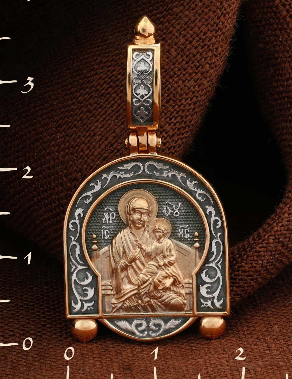 Образок из золота 585 пробы