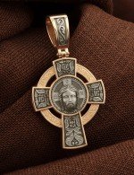 Крест из золота 585 пробы
