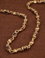 Цепь из золота 585 пробы с ониксом