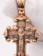 Крест из золота 585 пробы