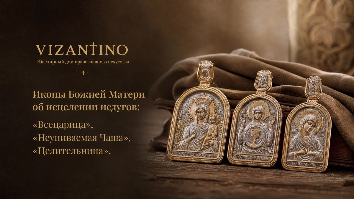 Иконы Божией Матери об исцелении недугов: «Всецарица», «Неупиваемая Чаша», «Целительница»