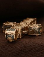 Крест из золота 585 пробы с эбеновым деревом